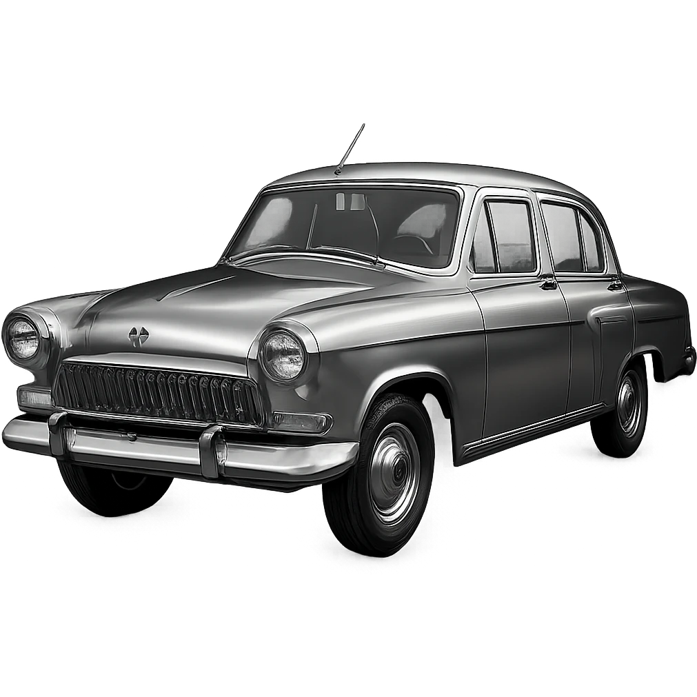 Soviet car, metal, shine emoji
