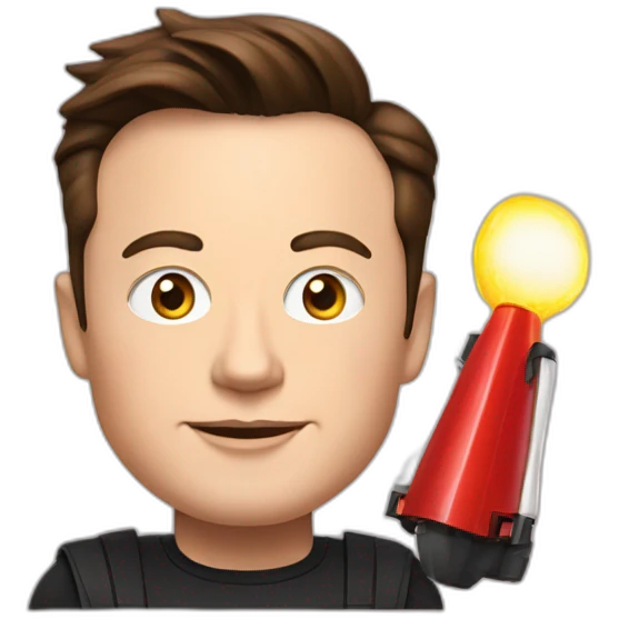 Elon musk as Tesla car emoji