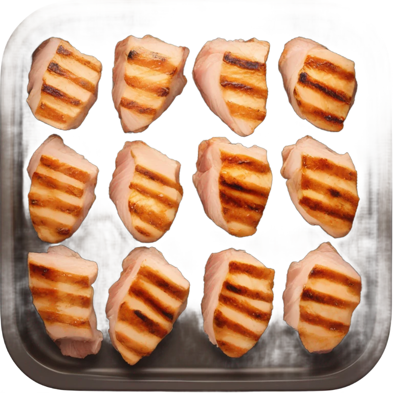 Sliced oven baked chicken breast  emoji