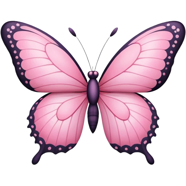 Pink butterfly emoji
