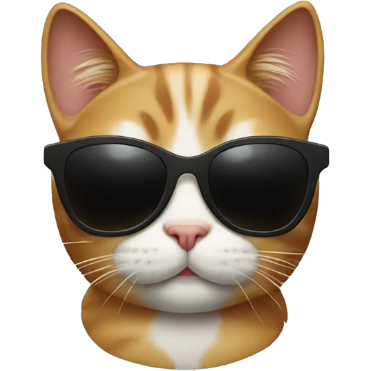 Cat with sunglasses emoji