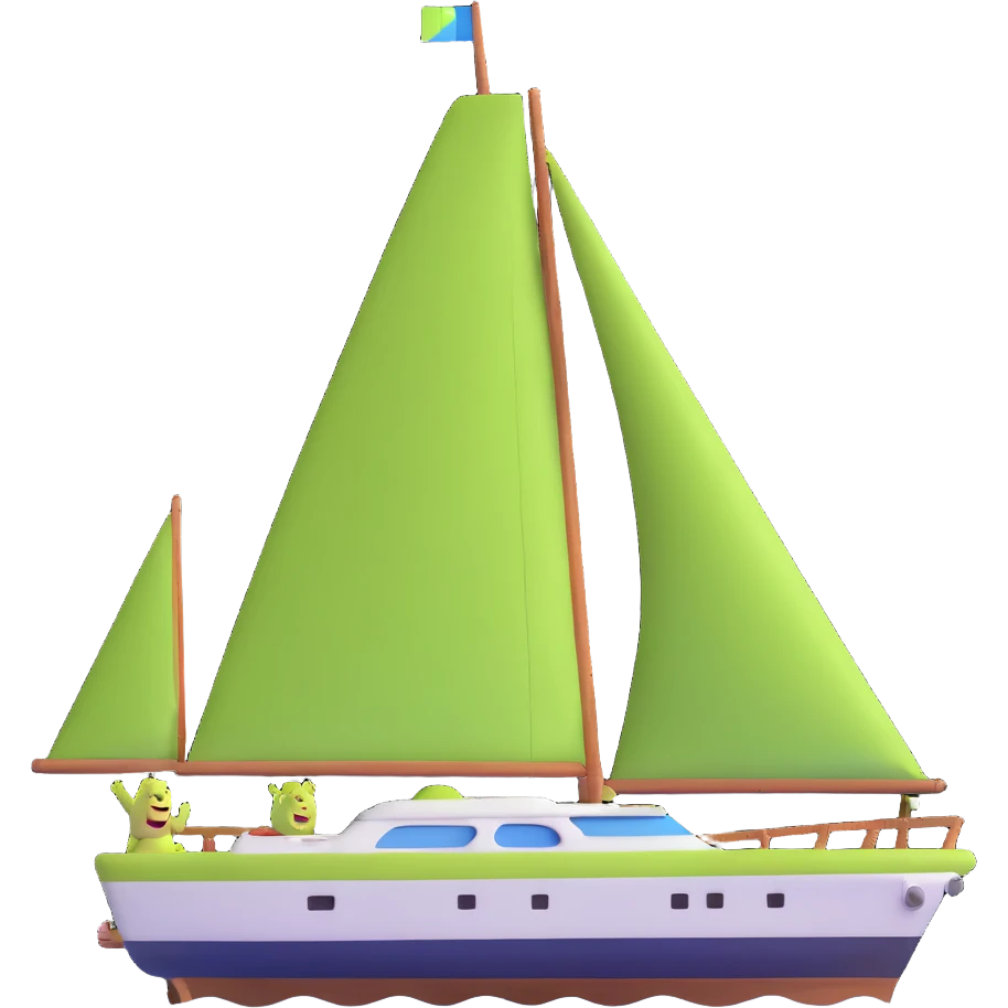 Shrek on a yacht emoji