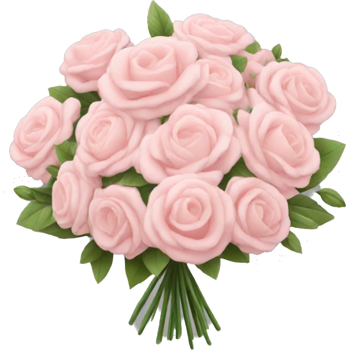 light pink bouquet  emoji
