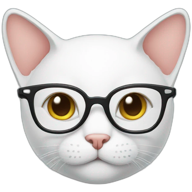 Cat with glasses  emoji