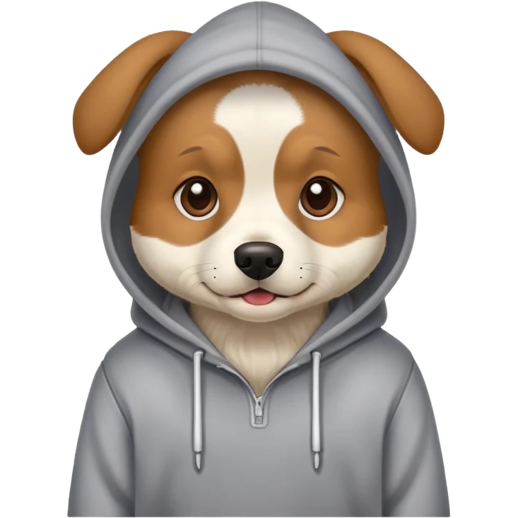 Dog in a hoodie  emoji