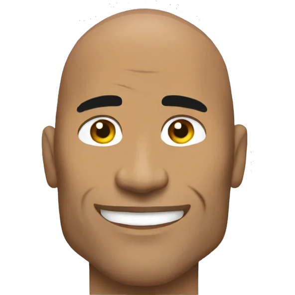 the rock holding a sign emoji