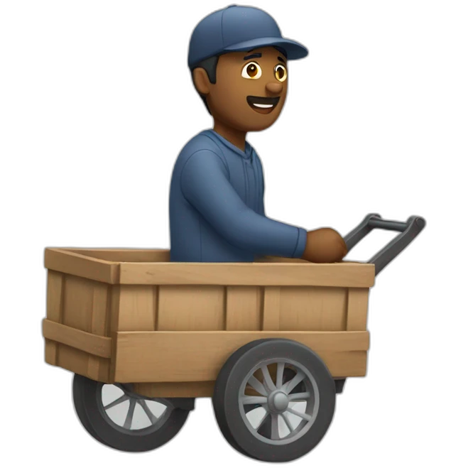 Cart man emoji