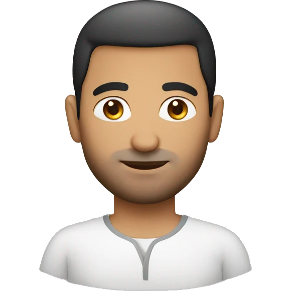 middle east man with round face emoji