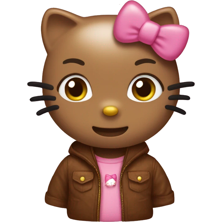 Hello kitty Brown  emoji