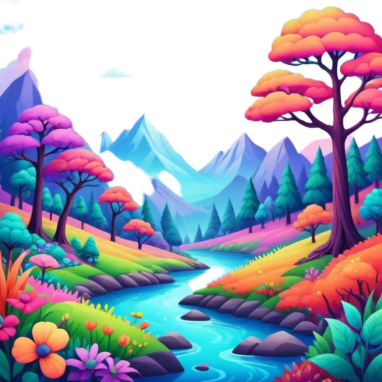 Trippy nature emoji