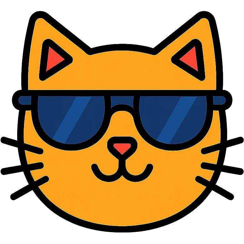 cat wearing sunglasses emoji