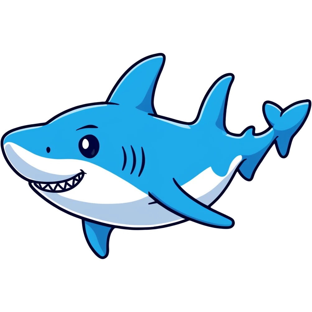 “Tralalelo Tralala — a surreal shark with three legs wearing blue Nike sneakers, running joyfully. Cartoon style, vibrant colors, meme-inspire emoji