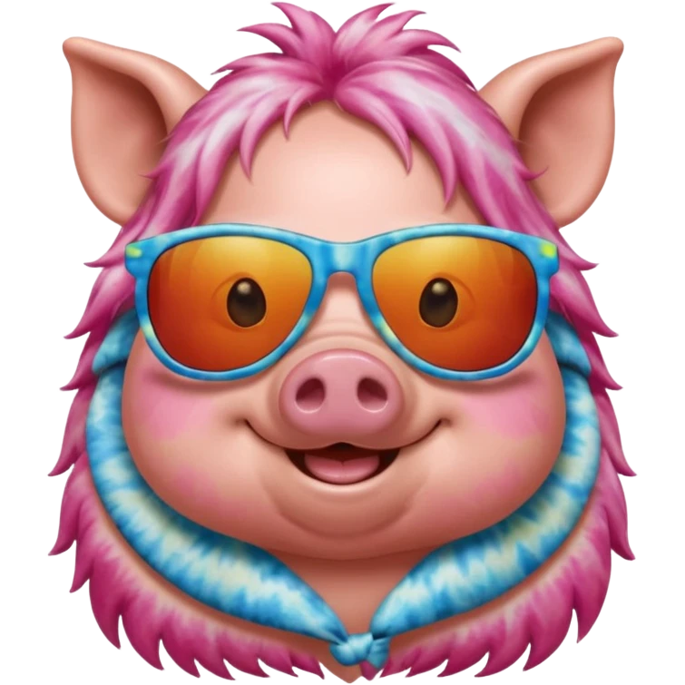 hippie pig emoji