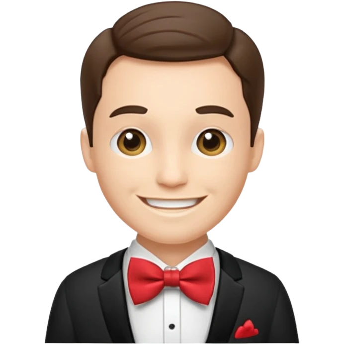 Gentleman bow tie emoji face emoji
