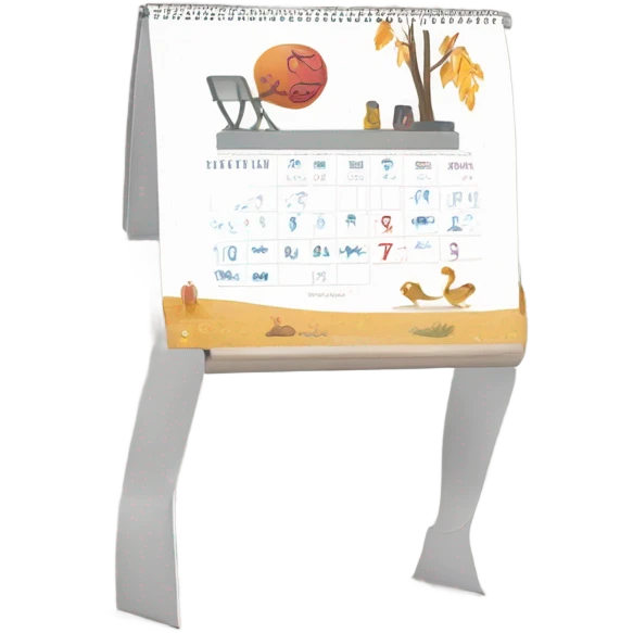 Desk calendar  emoji
