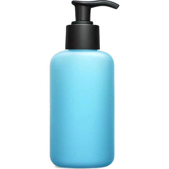 Light blue lotion bottle emoji