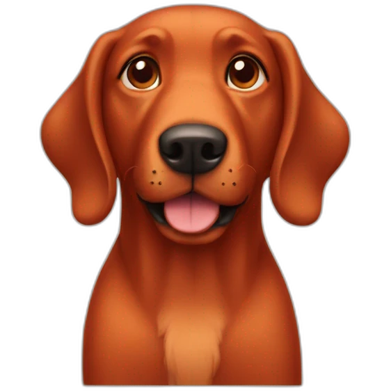Red dog emoji
