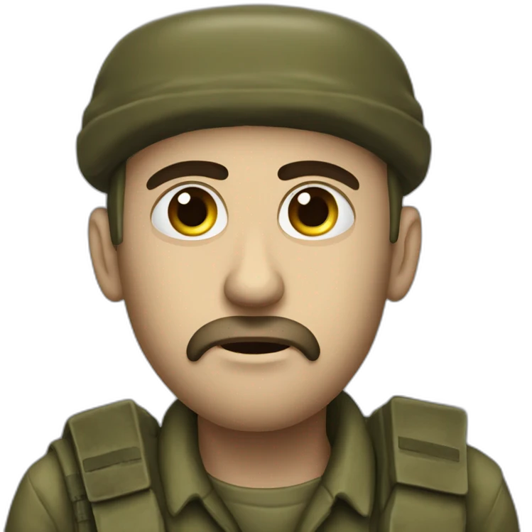 sad jewish combat solider magen david emoji