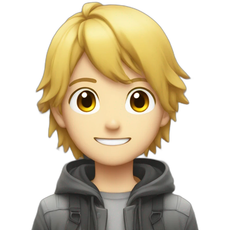 Detailed anime character emoji
