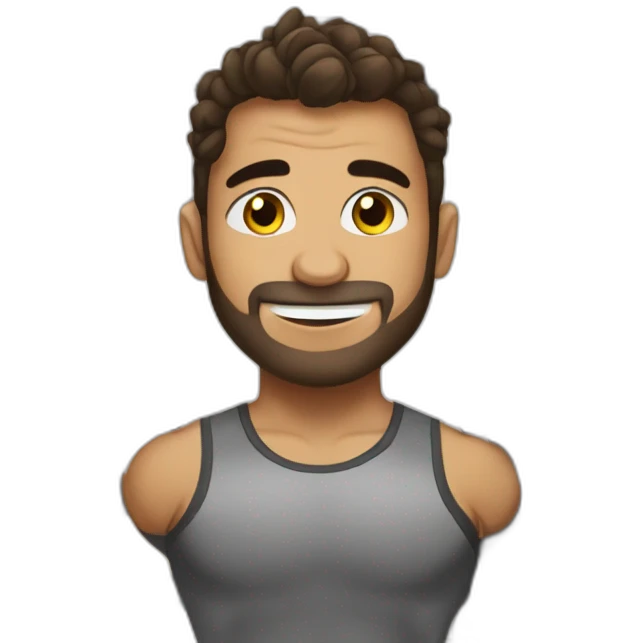 Victor en el gym emoji