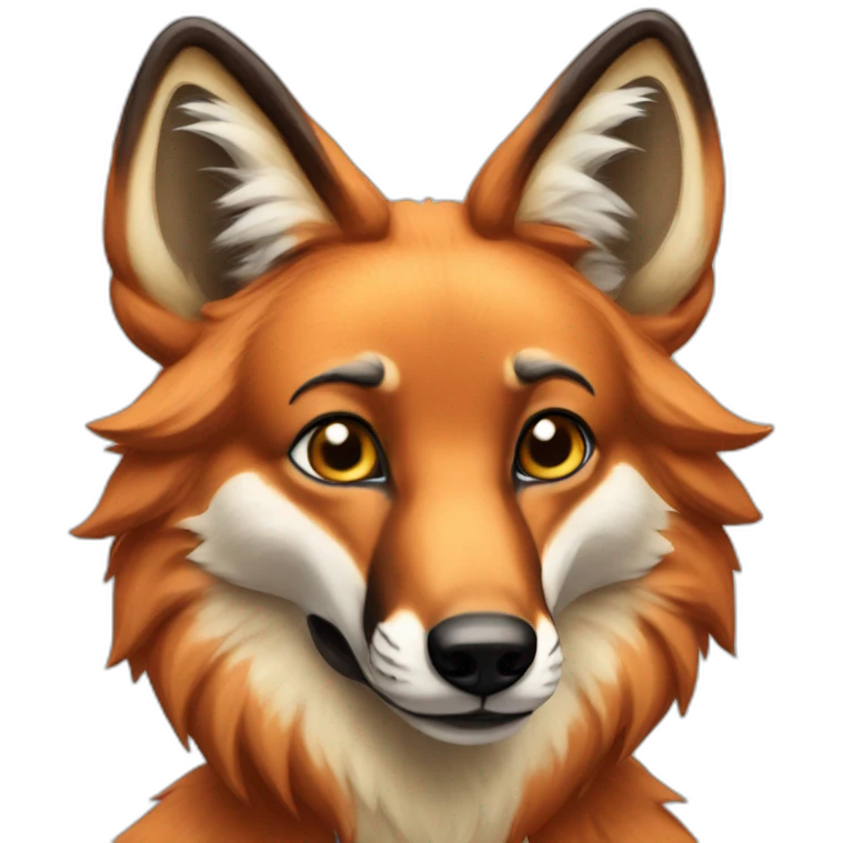 Maned wolf emoji