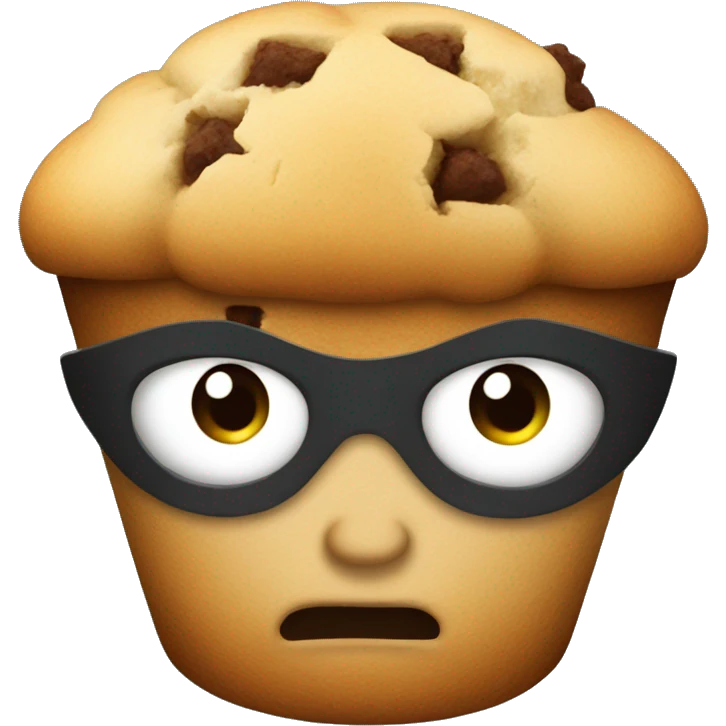 Superhero muffin emoji