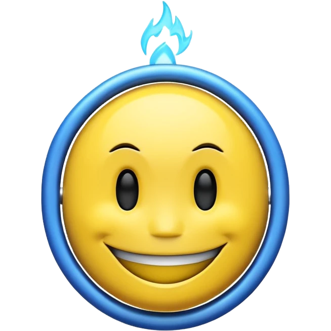 Smiley foudroyé emoji