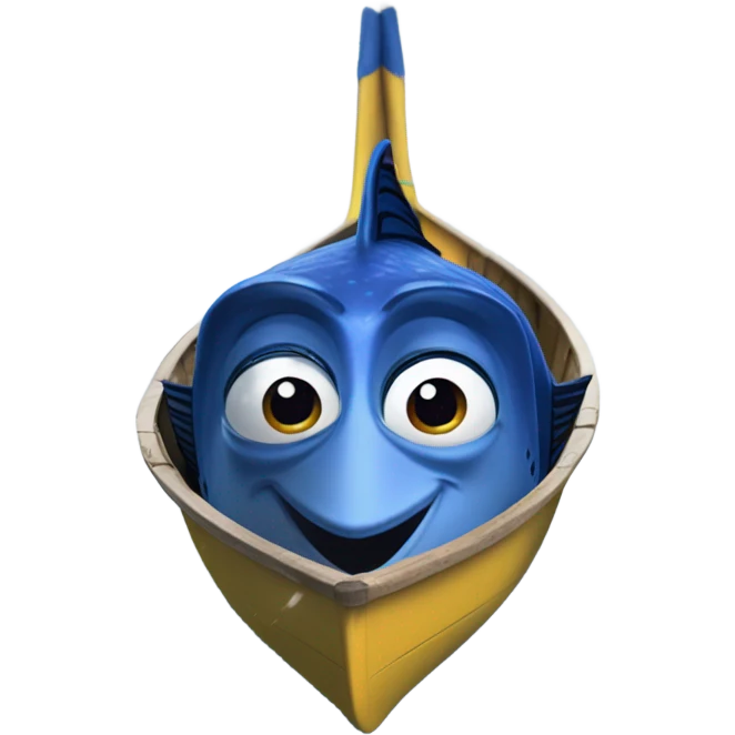 Dory in the snow emoji