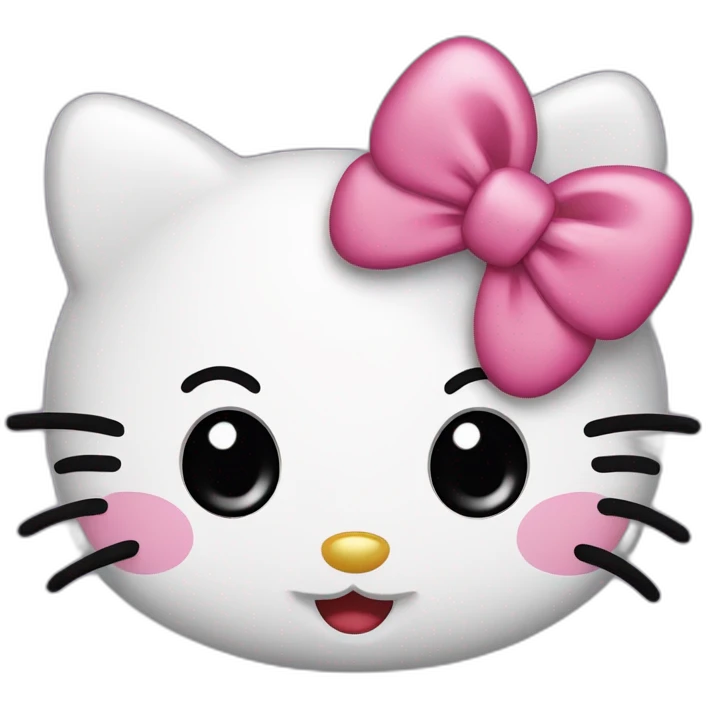 Hello kitty qui tire la langue  emoji