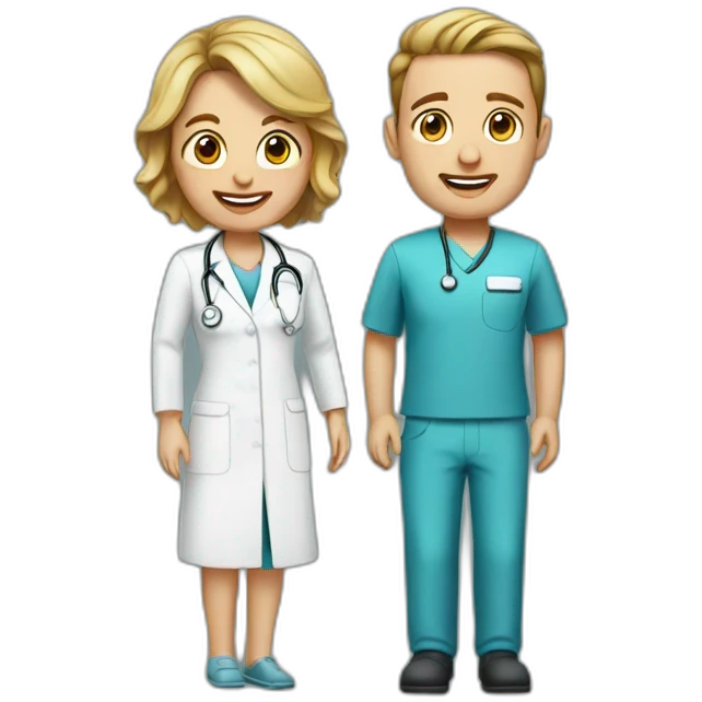 Krankenpfleger, stehend emoji