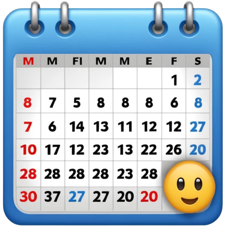 31 calendar emoji