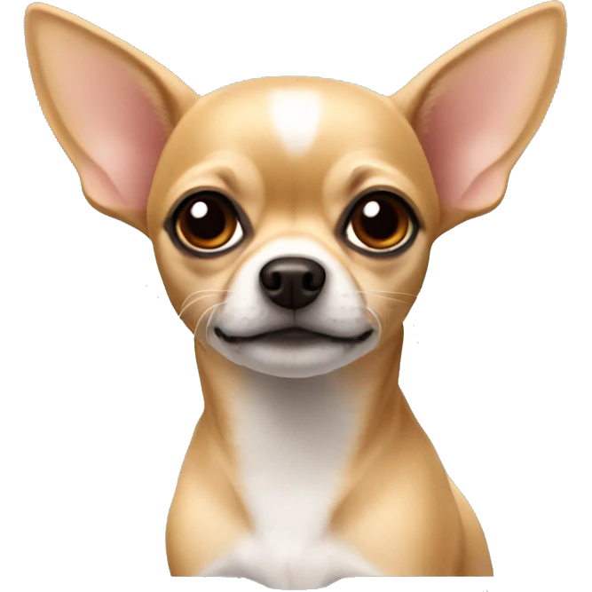 Chihuahua with hiena colour emoji