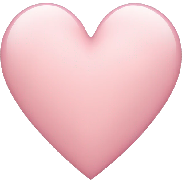 light pink heart  emoji