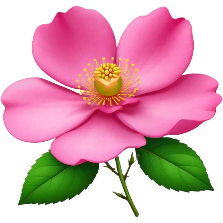 Wild rose flower emoji
