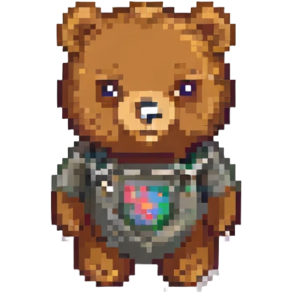 A cute blue bear emoji