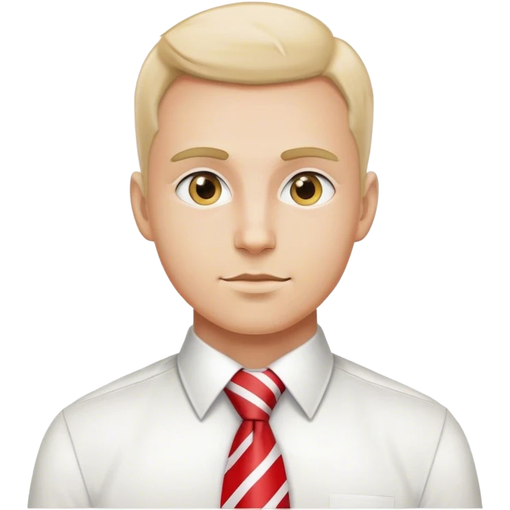 man in tie with polish flag emoji