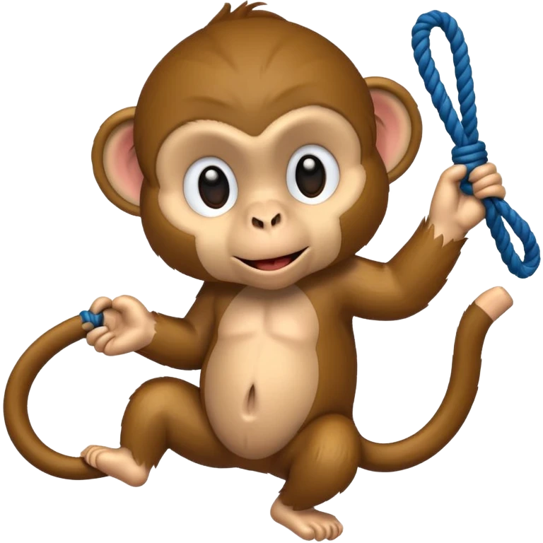 Monkey with rope emoji