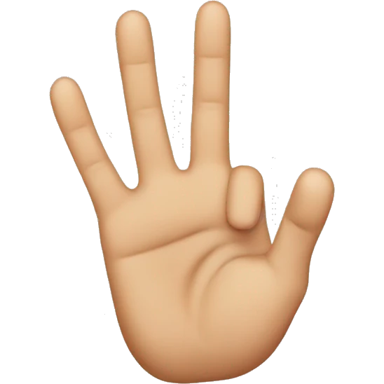 4 fingers emoji