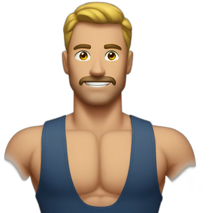 A gym man emoji