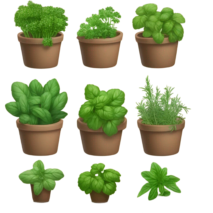 different herbs emoji