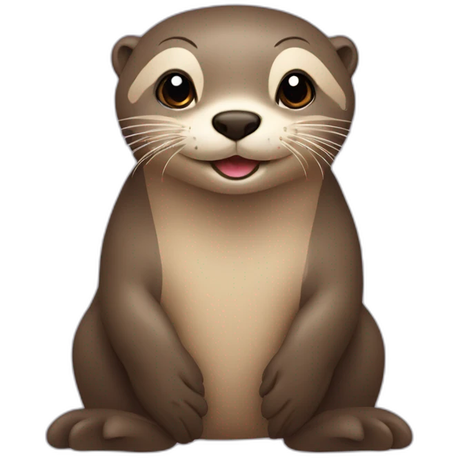 Loutre qui fait un coeur emoji