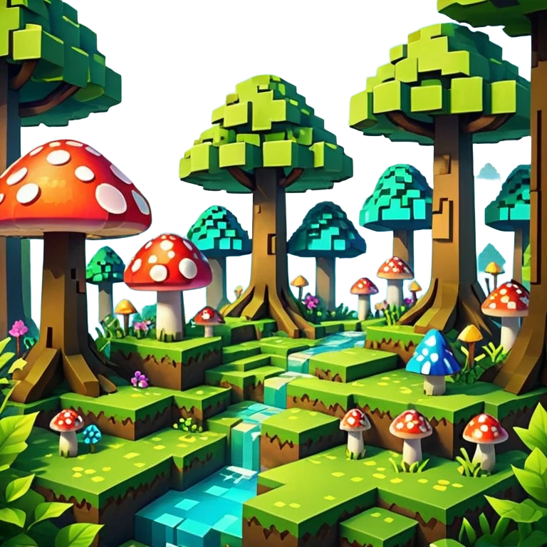 minecraft tematikos magic forest emoji