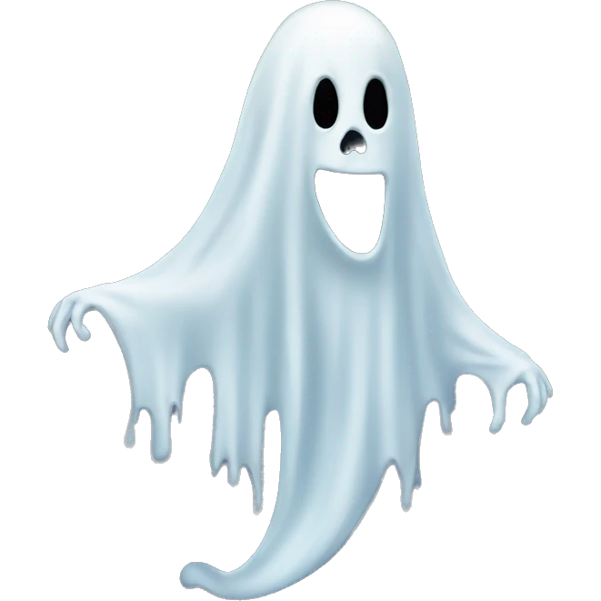 freaky ghost emoji