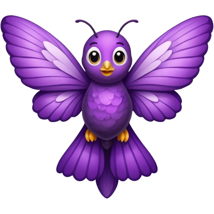 Mariposa morada emoji