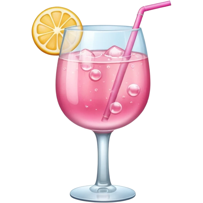 Un drink rosa  emoji
