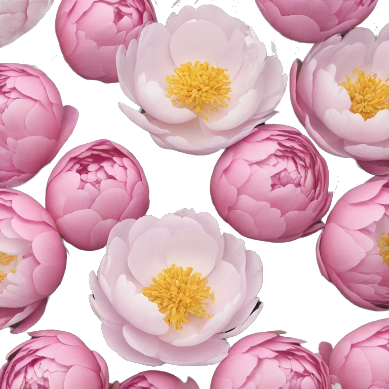 peonies ￼ emoji