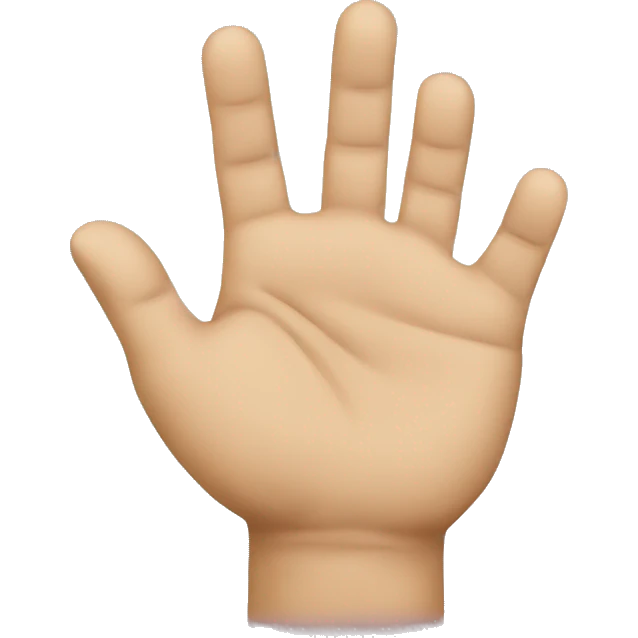 Hand raised emoji