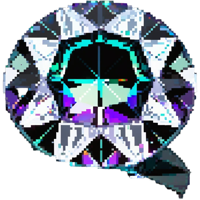 round cut alexandrite gemstone with color-changing properties and holographic sparkle effect emoji