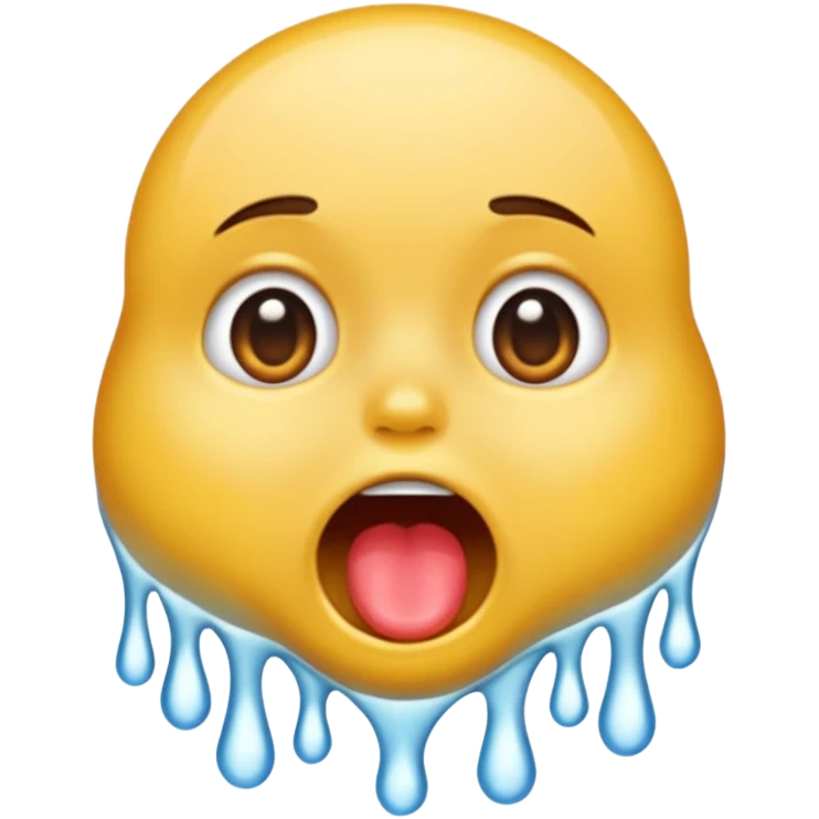 drooling saliva and spit coming out of mouth emoji