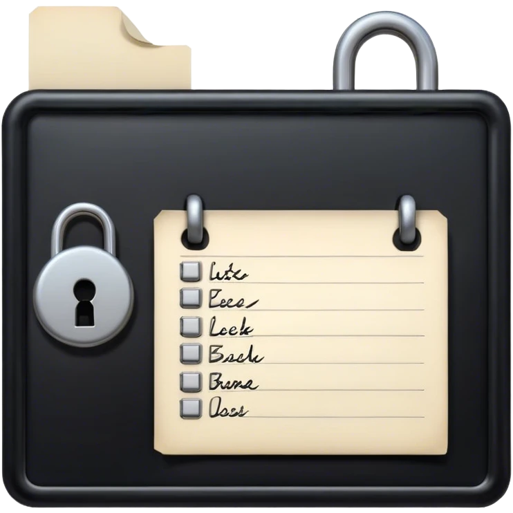 open lock and Task list emoji